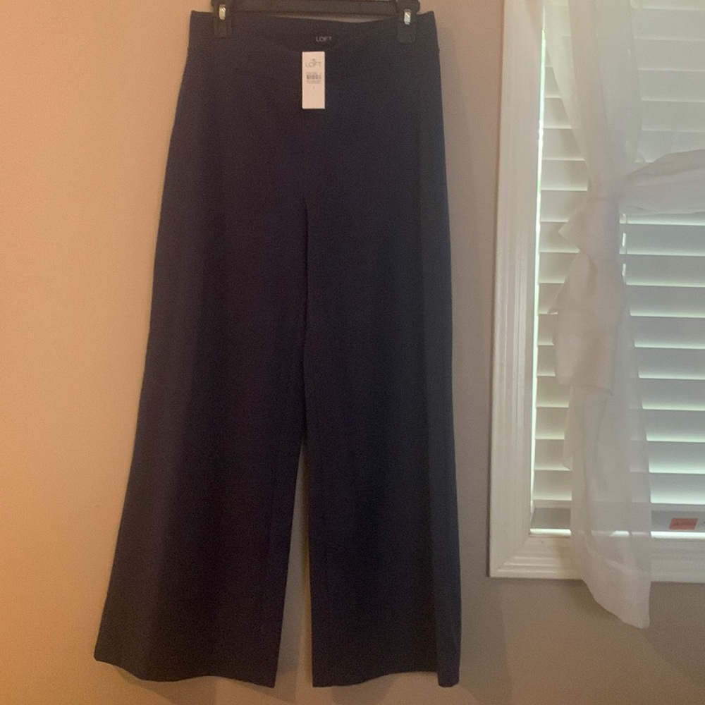 LOFT Wide leg cropped pants